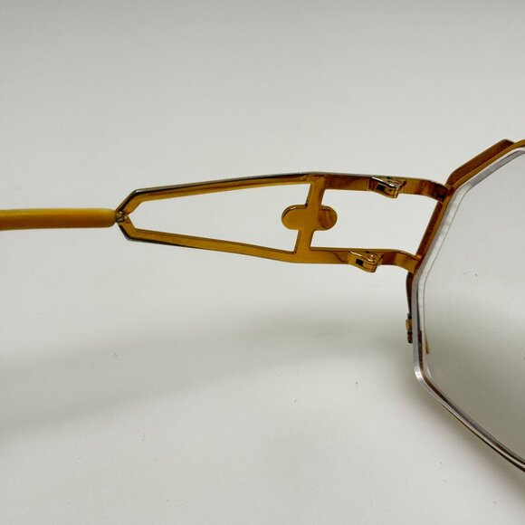 Cazal 225 Col97 013 Eyeglasses Eye Glasses Frames Gold Germany 58-13-135 - Picture 6 of 7